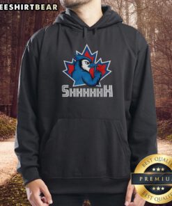 Top Toronto Blue Jays MLB Ace SHHHHHH mascot hoodie in blue, perfect for fans and stylish game day attire.