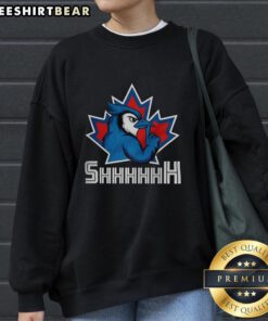 Top Toronto Blue Jays MLB Ace sweatshirt featuring the Shhhhhh mascot, perfect for fans and stylish game day wear.