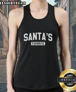 Stylish Hot Santa's Favorite Tank Top featuring a festive design, perfect for holiday parties and casual winter wear.