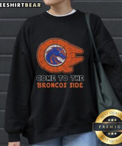 Boise State Broncos side sweatshirt featuring a hot Star Wars design, perfect for fans and cozy wear.