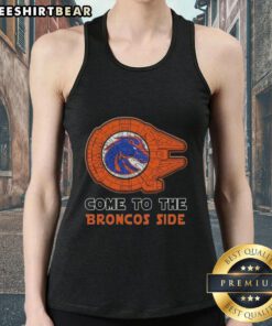 Hot Star Wars Boise State Broncos side tank top featuring a bold design and vibrant colors for fans and collectors.