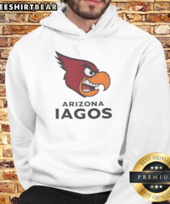 Stylish Arizona Iago's Cardinals hoodie featuring Aladdin's Iago and Jafar, perfect for fans of pro football apparel.