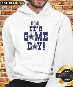 Top DC4L It's Game Day Dallas Cowboys Logo Hoodie featuring iconic team logo and stylish design for fans.