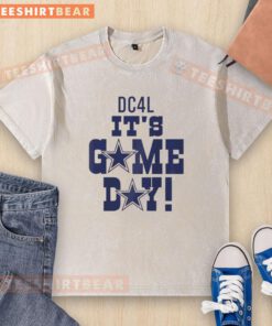 Alt Text: Dallas Cowboys logo washed t-shirt for game day, featuring a stylish design perfect for fans.