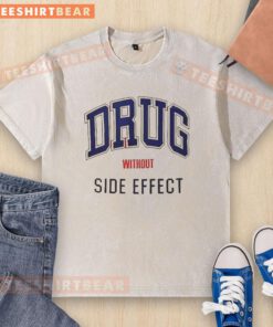 Top drug without side effect washed T-shirt featuring a trendy design and soft fabric, perfect for casual wear.