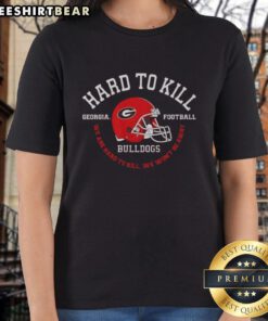 Top Georgia Bulldogs Football 'Hard to Kill' Ladies Tee showcasing team spirit and resilience in vibrant colors.