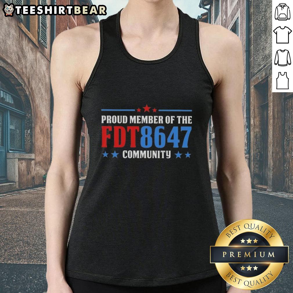 Alt Text: Top Proud Member of the FDT 8647 Community Tank Top featuring vibrant design and comfortable fit for all-day wear.