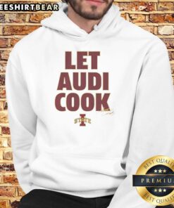 Alt Text: Awesome Let Audi Crooks Iowa State Cyclones women's basketball logo hoodie, featuring team colors and logo design.