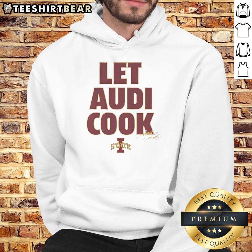 Alt Text: Awesome Let Audi Crooks Iowa State Cyclones women's basketball logo hoodie, featuring team colors and logo design.
