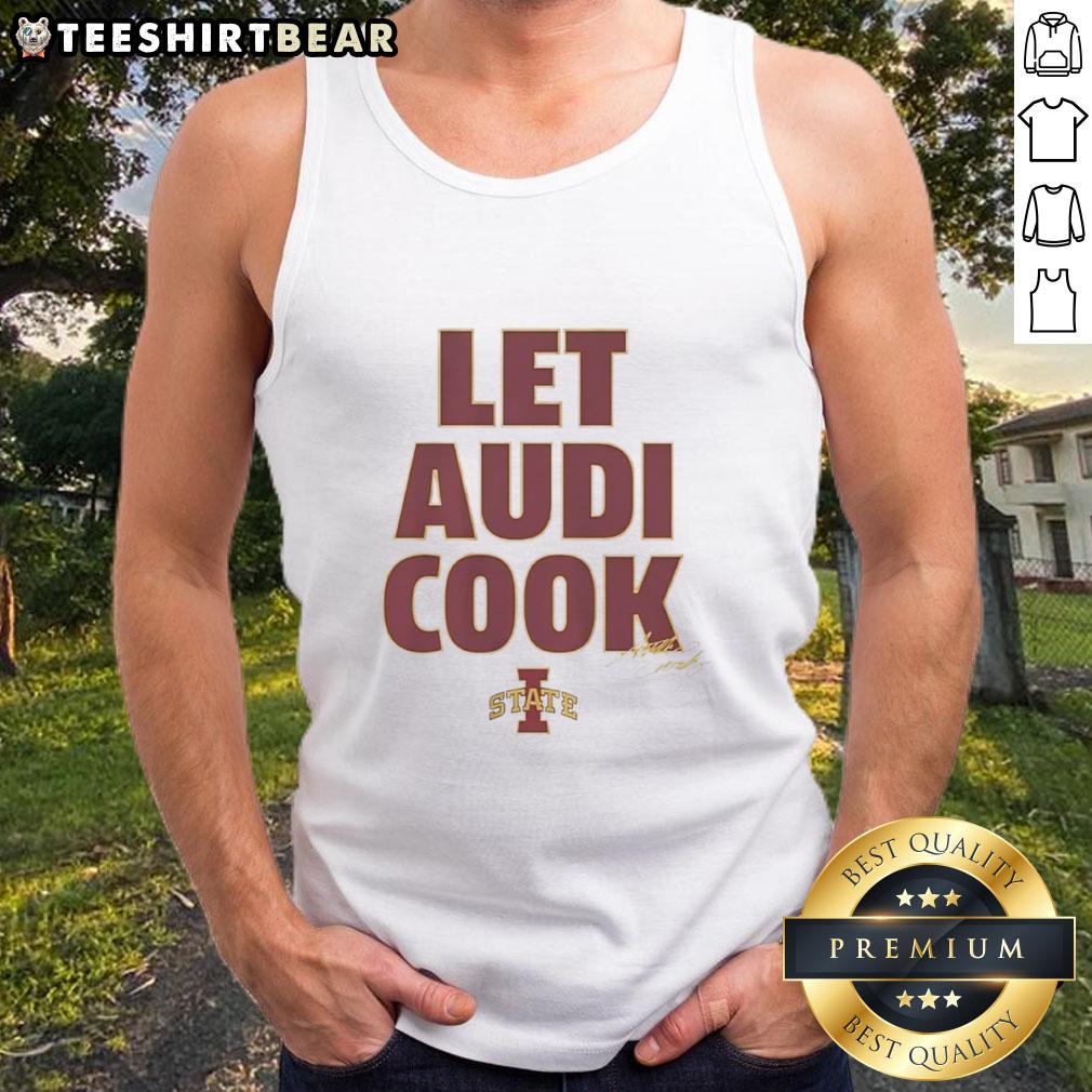 Awesome Let Audi Crooks Iowa State Cyclones women's basketball logo tank top featuring team colors and design.