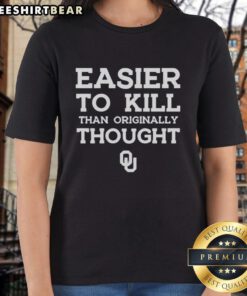 Alt Text: Awesome Oklahoma Sooners Football logo on a stylish ladies tee, perfect for game day fashion.