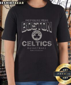 Good Boston Celtics Head On Ladies Tee featuring vibrant team colors and logo, perfect for female fans and casual wear.