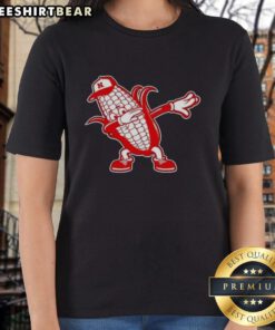 Good Nebraska Cornhuskers Corn Dabbing Ladies Tee featuring vibrant graphics and a stylish design for fans.