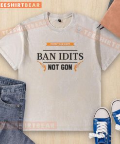 Nice Ban Idiots Not Gon Washed T-Shirt featuring a bold graphic design in vibrant colors on a casual fit.