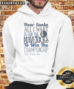 Nice Dallas Mavericks All I Want For Christmas Hoodie featuring team colors and festive design for holiday fans.