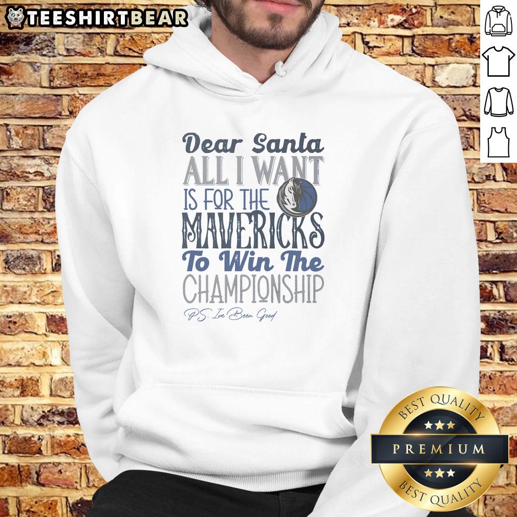 Nice Dallas Mavericks All I Want For Christmas Hoodie featuring team colors and festive design for holiday fans.