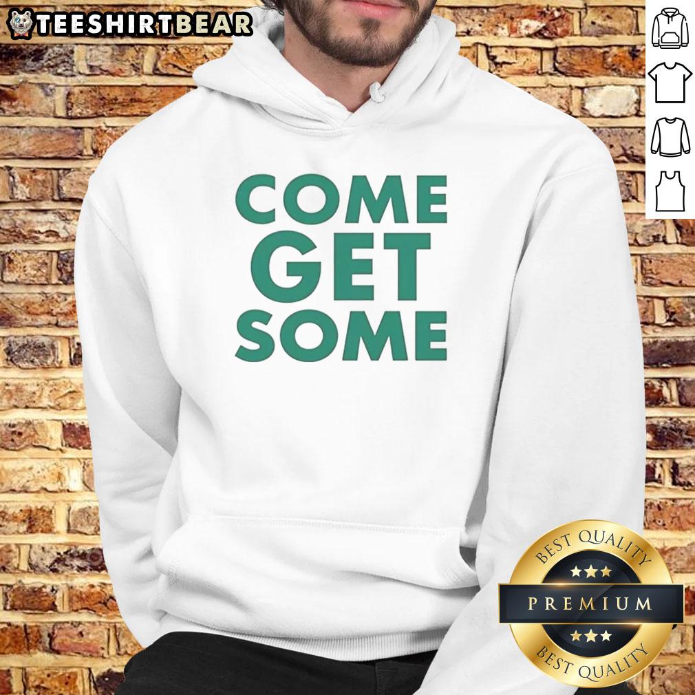 Nice Green Bay Packers 'Come Get Some' hoodie featuring team colors and logo, perfect for fans and game day attire.