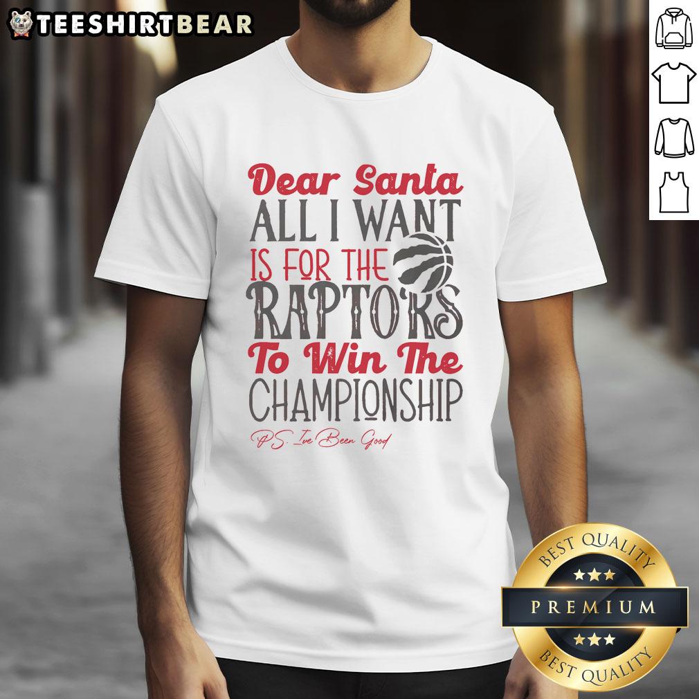 Alt Text: Nice Toronto Raptors 'All I Want For Christmas' T-Shirt featuring festive design and team logo for Raptors fans.