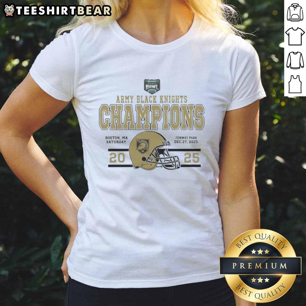 Official Celebrate Army Black Knights Football tee for 2025 Wasabi Fenway Bowl, perfect for fans and supporters.