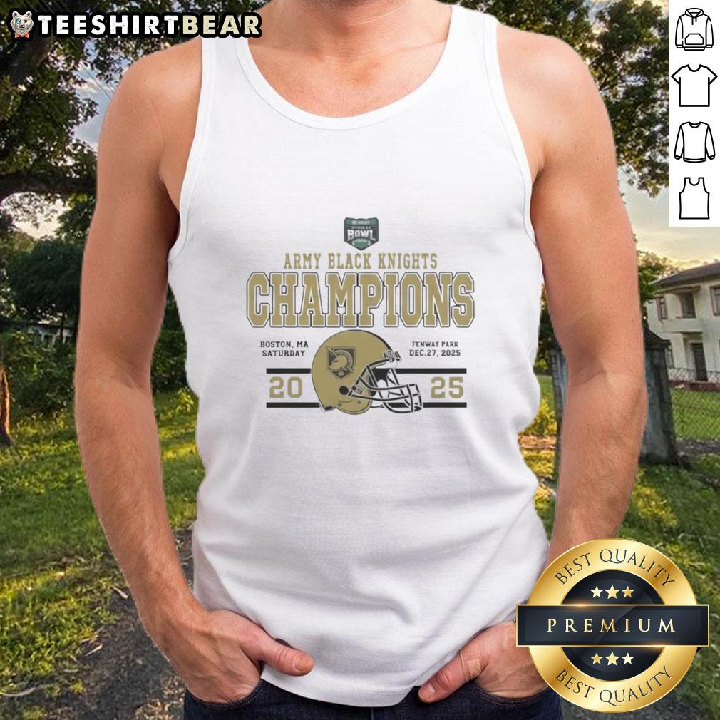 Official Celebrate Army Black Knights Football Tank Top for 2025 Wasabi Fenway Bowl, showcasing team pride and spirit.