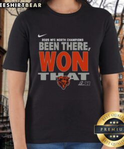 Alt Text: Official Chicago Bears Been There Won That Ladies Tee showcasing team pride and stylish fan apparel for women.
