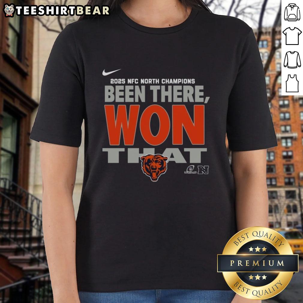 Alt Text: Official Chicago Bears Been There Won That Ladies Tee showcasing team pride and stylish fan apparel for women.