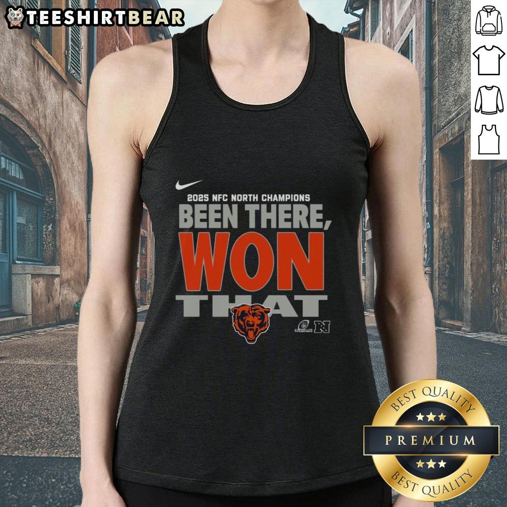 Official Chicago Bears Been There Won That Tank Top featuring team colors and logo, perfect for fans and summer wear.