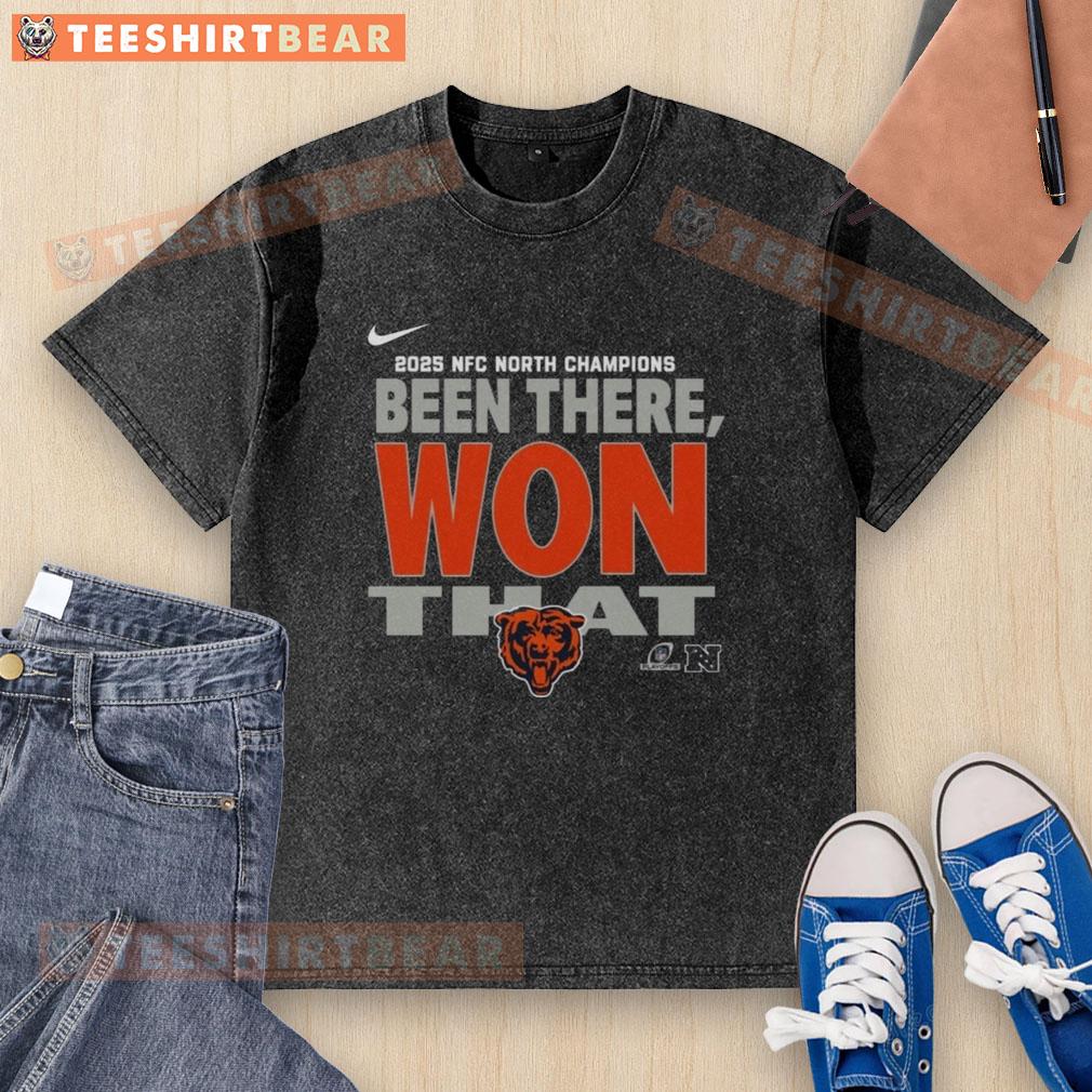 Alt Text: Official Chicago Bears Been There Won That washed t-shirt featuring team logo and vintage design for fans.