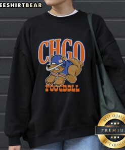 Official Chicago Bears Football Cartoon Sweatshirt featuring a playful bear design, perfect for fans and casual wear.