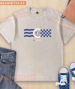 Official FC Cincinnati Retro Knifey Lion Flag Washed T-Shirt featuring a vintage design and vibrant team colors.