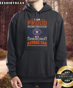 Alt Text: Official I Am Proud hoodie celebrating Houston Astros fans with vibrant team colors and logo design.