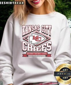Official Kansas City Chiefs heater sweatshirt in red, featuring team logo and comfortable fit for fans.