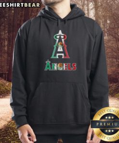 Official Los Angeles Angels baseball hoodie featuring the Mexican flag design, perfect for fans and collectors.