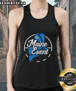 Official The Maine Event Dallas Mavericks Basketball Tank Top featuring team logo and vibrant colors for fans.