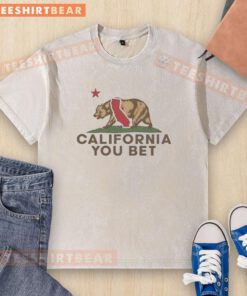 Alt Text: California Republic Bear T-Shirt featuring a washed design, perfect for fans of California pride and style.
