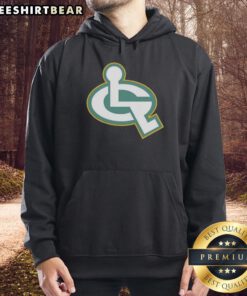 Alt Text: Original Green Bay Packers X Universal Access Symbol Mashup Logo Hoodie featuring unique design for fans.