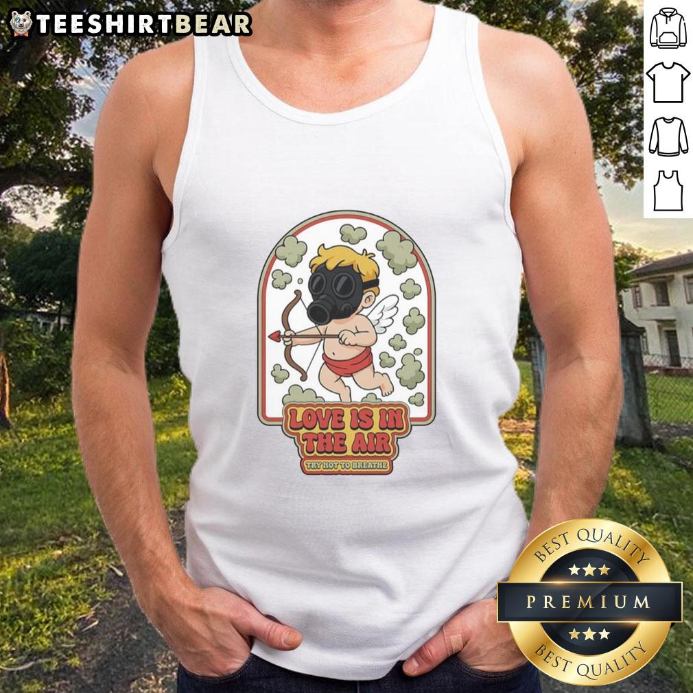 Original Love Is In The Air Gas Clouds Tank Top featuring vibrant gas cloud designs for a stylish, casual look.