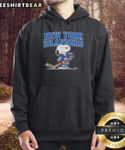 Original New York Islanders Hockey Snoopy Peanuts 2026 Hoodie featuring vibrant graphics and comfortable design.
