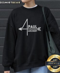 Original Paul 4 Archery Arrow Sweatshirt featuring a stylish design for archery enthusiasts and outdoor lovers.