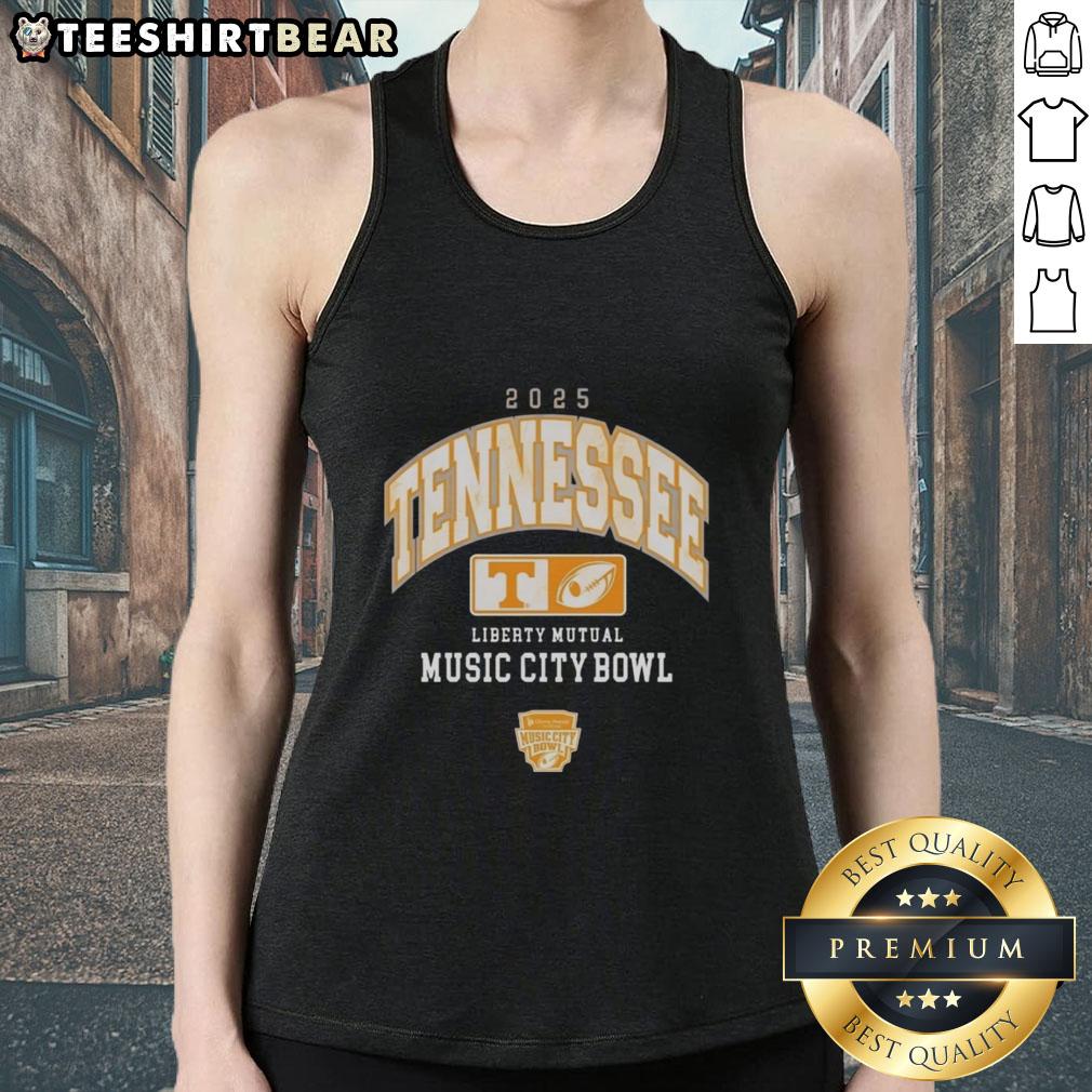 Original Tennessee Volunteers Football tank top for the 2025 Liberty Mutual Music City Bowl, featuring vibrant team colors.