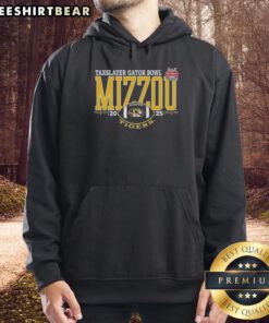 Premium Mizzou Tigers Kinders Texas Bowl 2025 hoodie featuring team colors and logo, perfect for fans and supporters.