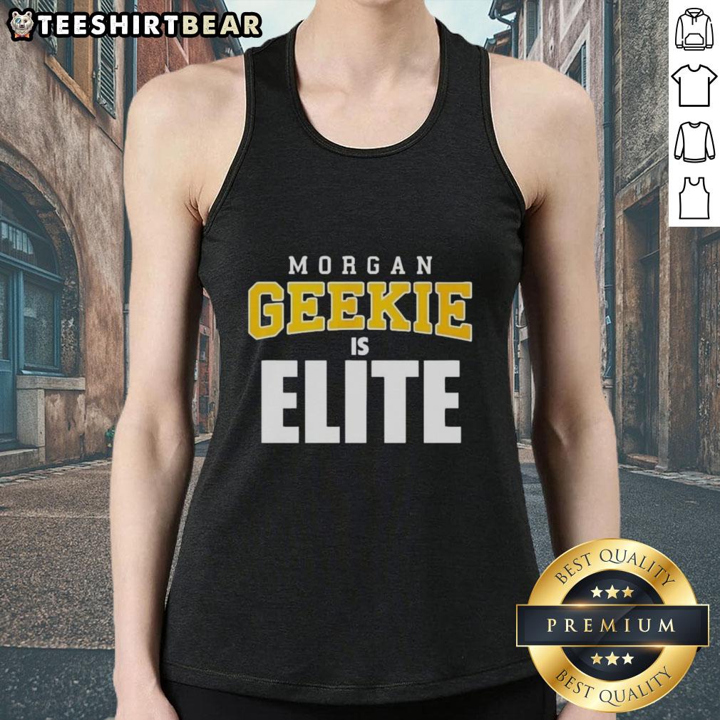 Alt Text: Premium Morgan Geekie is Elite Boston Bruins Hockey Tank Top showcasing team pride and stylish sportswear.