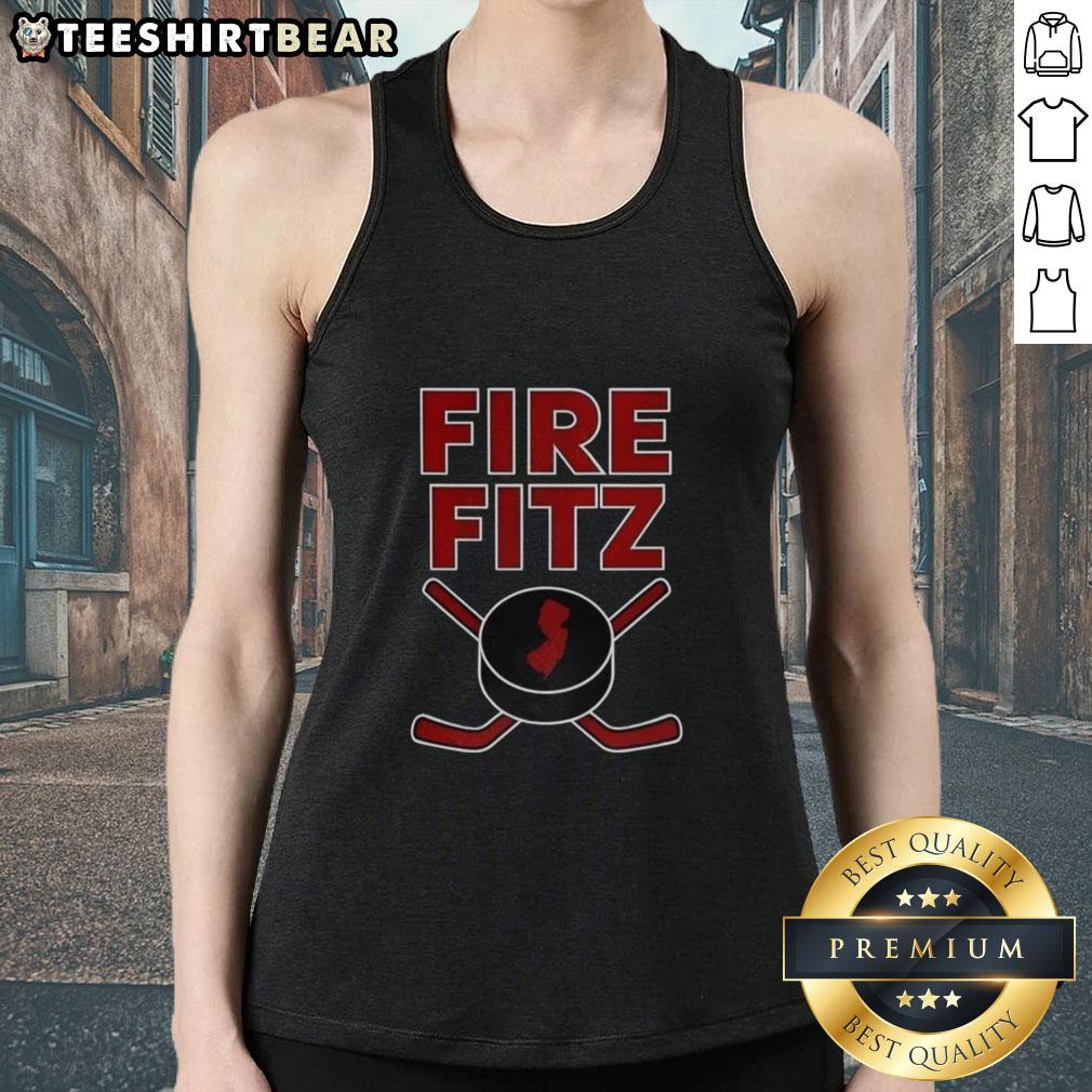 Premium New Jersey Devils Fire Fitz tank top for fans, featuring vibrant colors and team logo for ultimate game day style.
