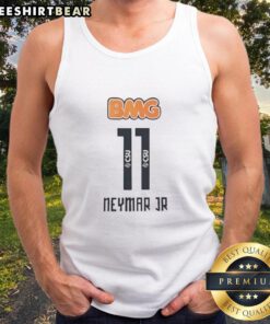 Premium Neymar Jr 11 Santos BMG tank top featuring vibrant design for fans and athletes, perfect for summer wear.