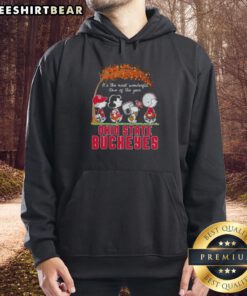 Premium Ohio State Buckeyes X Peanuts Snoopy and Friends hoodie for autumnperfect for celebrating the season!
