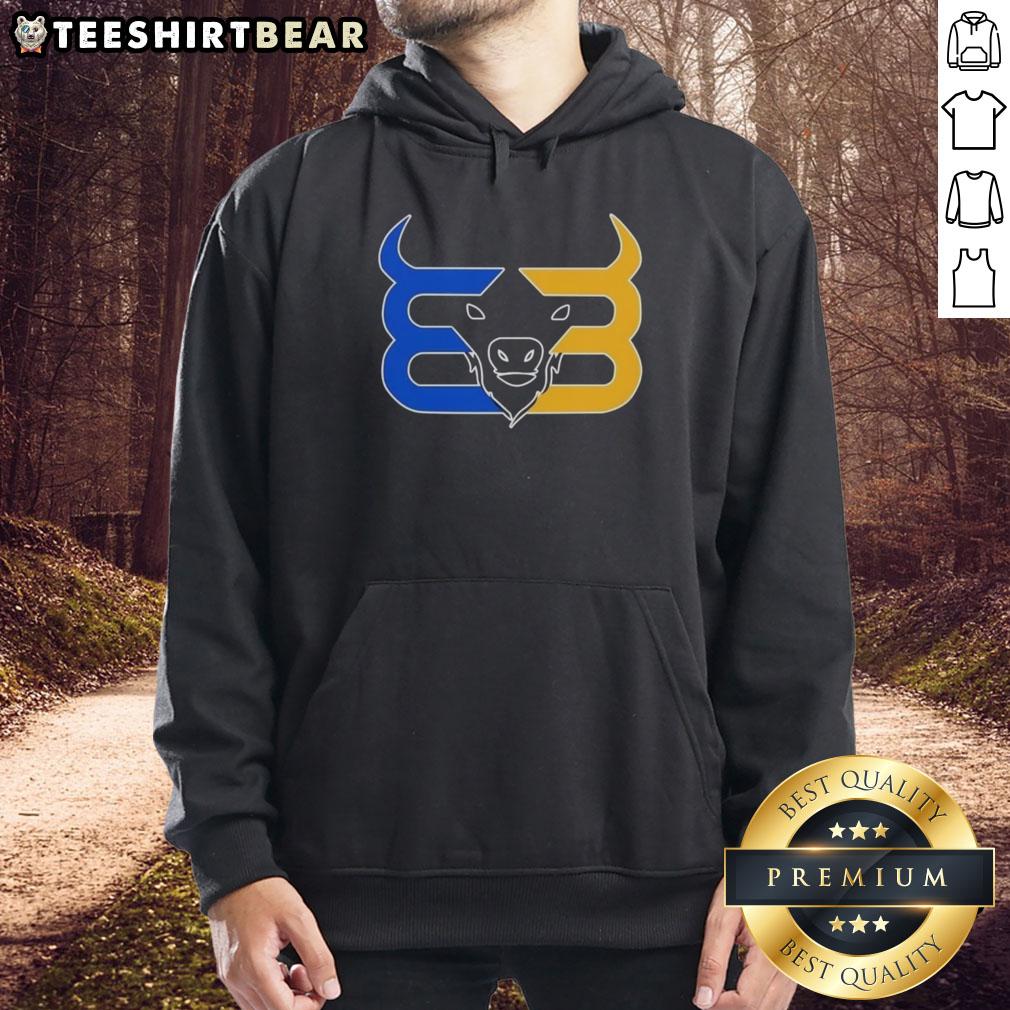 Alt Text: Premium One Before I Die Buffalo Sabres logo parody hoodie featuring a unique design and vibrant colors.