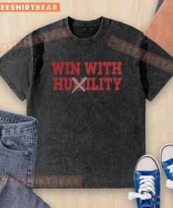 Premium Ryan Day Ohio State Buckeyes football t-shirt featuring 'Win With Huxility Humility' slogan, perfect for fans.
