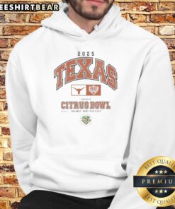 Premium Texas Longhorns Cheez-It Citrus Bowl 2025 Hoodie featuring vibrant colors and official team logo.