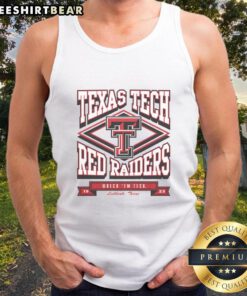 Premium Texas Tech Red Raiders heater tank top featuring team logo, perfect for game days and casual wear.
