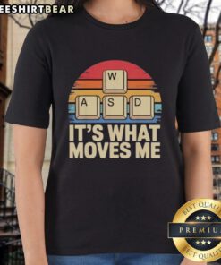 Premium WASD Gaming Keys funny tee for PC gamers, perfect for ladies who love gaming apparel and humor.